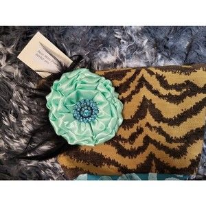 Miss Margo Mini Pearl Zebra Patchwork Boho Wallet- New With Tags